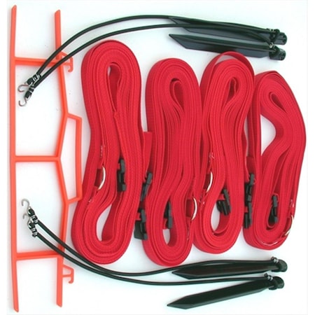 Home Court 17ARS Red 1-inch Adjustable Web Courtlines